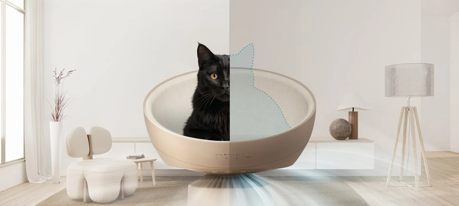 AeroCatTower™ 19 air purifier aerocattower 2025 as207cbz0 feature 08 2 pet mode d