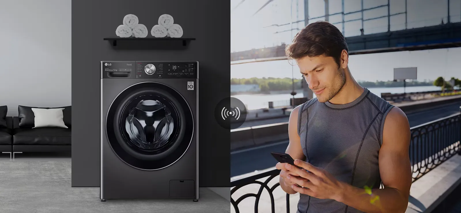 12kg Front-Load Washer 44 fv1413h2ba wm front load washer wm vivace v950 black 11 2 2 remote control d