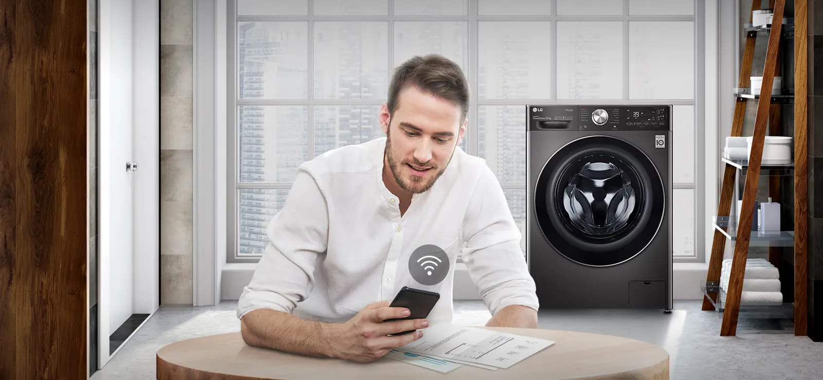 12kg Front-Load Washer 47 fv1413h2ba wm front load washer wm vivace v950 black 11 2 3 monitoring d