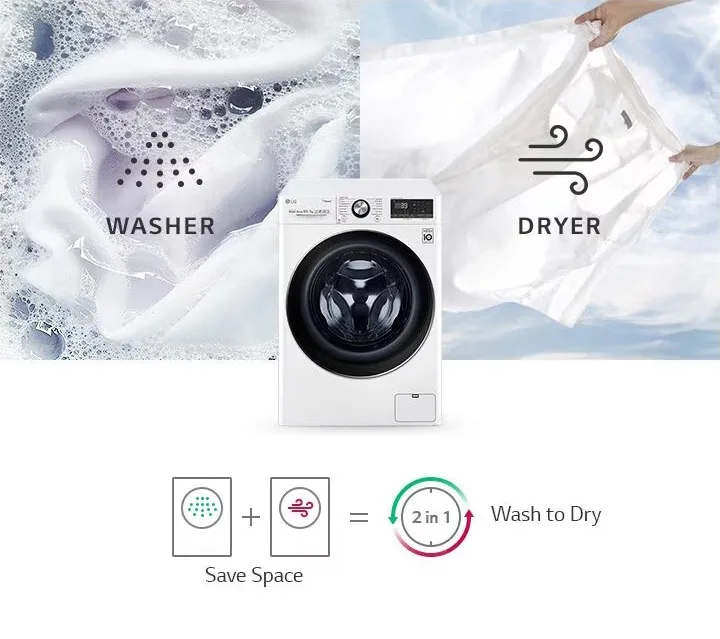 9/5kg Front-Load Washer Dryer 15 wd vivace v900 vc2 white 04 1 all in one mobile