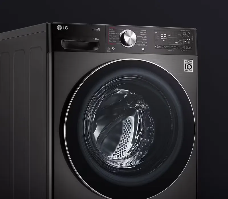 12kg Front-Load Washer 36 wm vivace v950 black 08 2 1 tempered galss door d