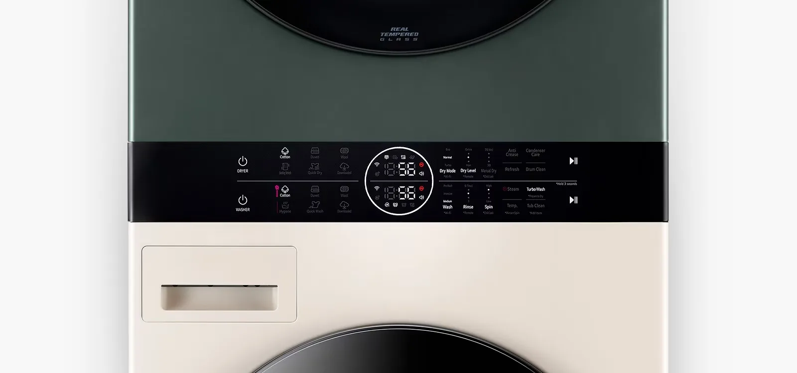 25/20kg Objet WashTower™ 20 wd it objet washtower gb heatpump 06 2 center panel desktop