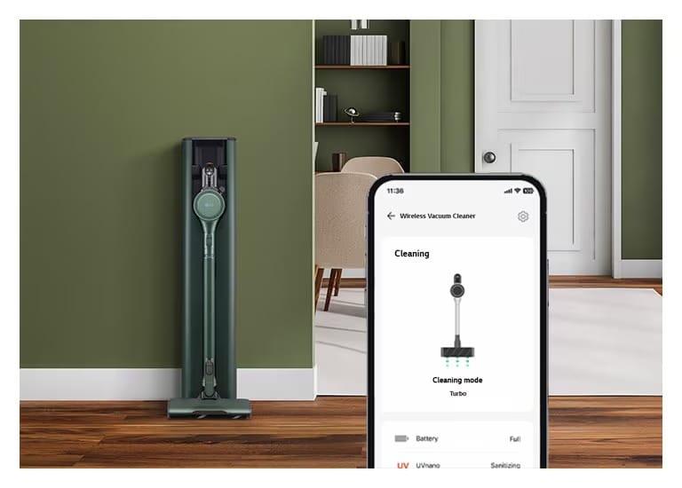 CordZero™ All-in-One Tower A9X 17 imageye tw ha objet cordzero steam calminggreen 04 3 interior mobile