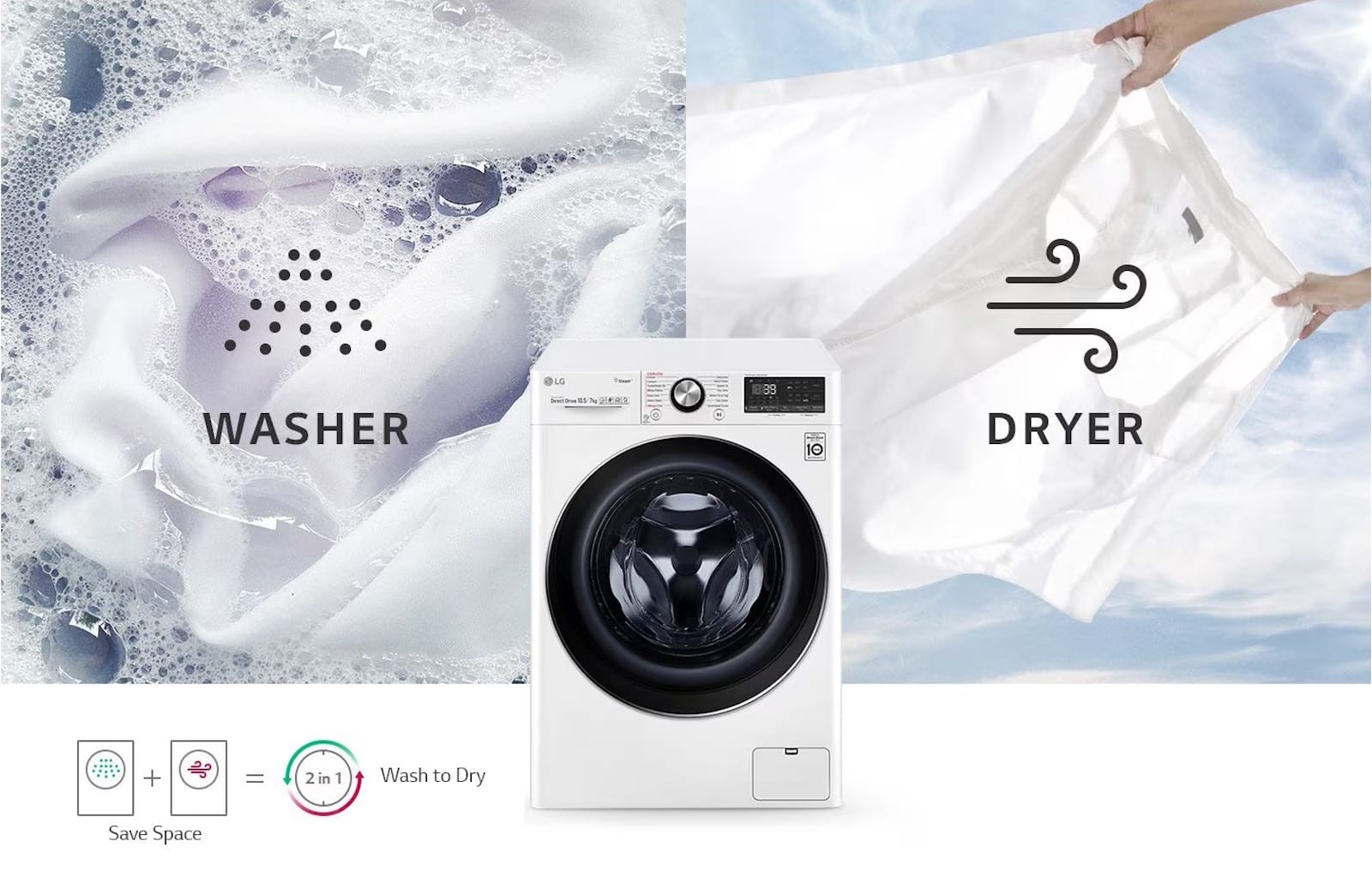 10/6kg Front-Load Washer Dryer 12 wd vivace v900 vc2 white 04 1 all in one desktop 1