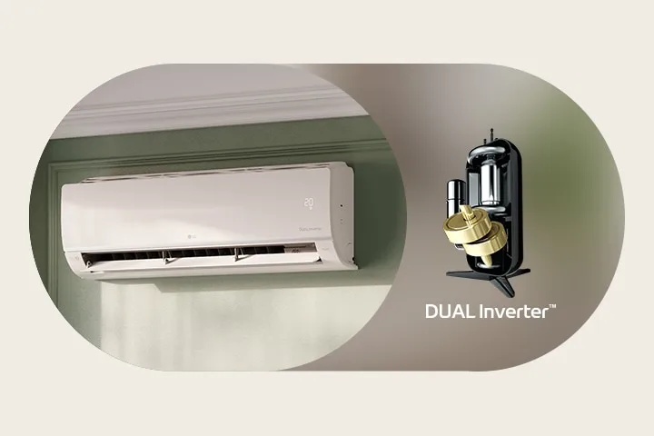 LG DUAL Inverter 2 ha core tech micro ac 04 m