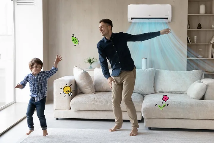LG DUAL Inverter 10 ha core tech micro ac 21 m