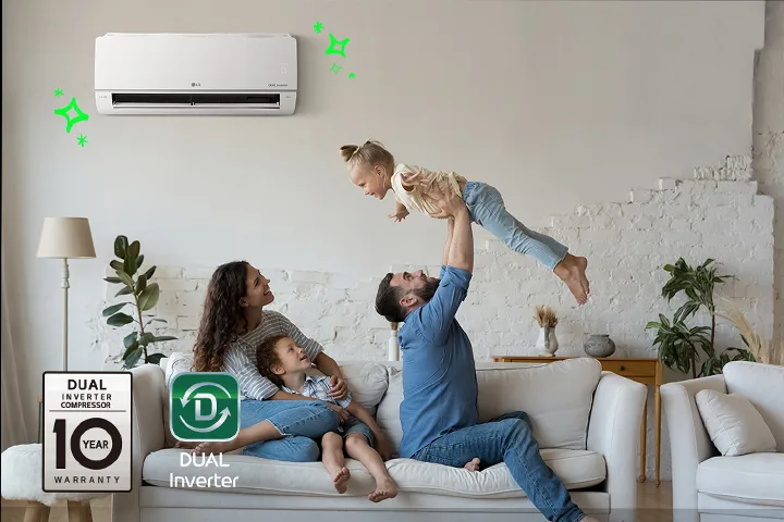 LG DUAL Inverter 14 ha core tech micro ac 31 m
