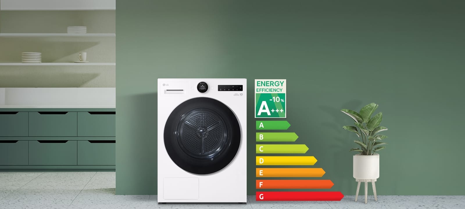 10kg Dual Heat Pump™ Dryer 24 dryer vx rh90x95v3n 2024 feature 03 1 energy efficiency d