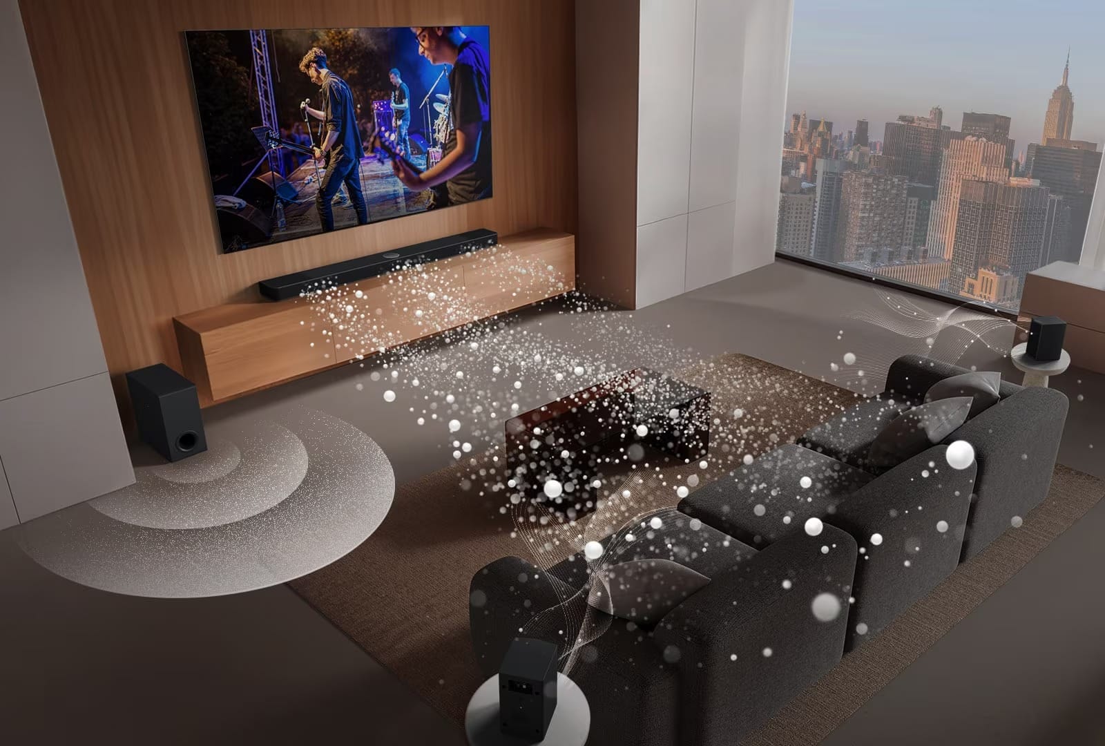 S60TR 440W Soundbar 23 av soundbar s60tr 04 surround sound desktop