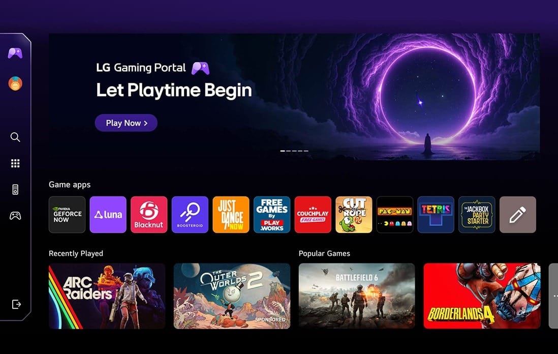 lg nano 4k uhd nu85 2026 feature 28 game experience lg gaming portal d