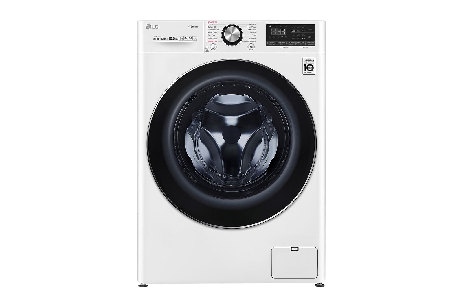 10.5kg Front-Load Washer 6 white 2 1